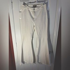 White Denim Ultra Flare Jeans